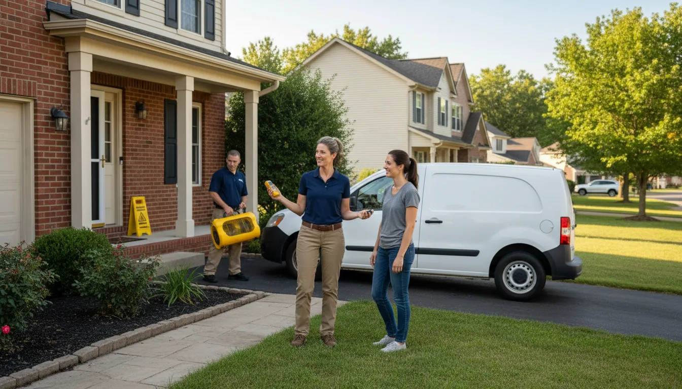 Water restoration image for Dehumidification And Cleanup Services in Belcamp, MD